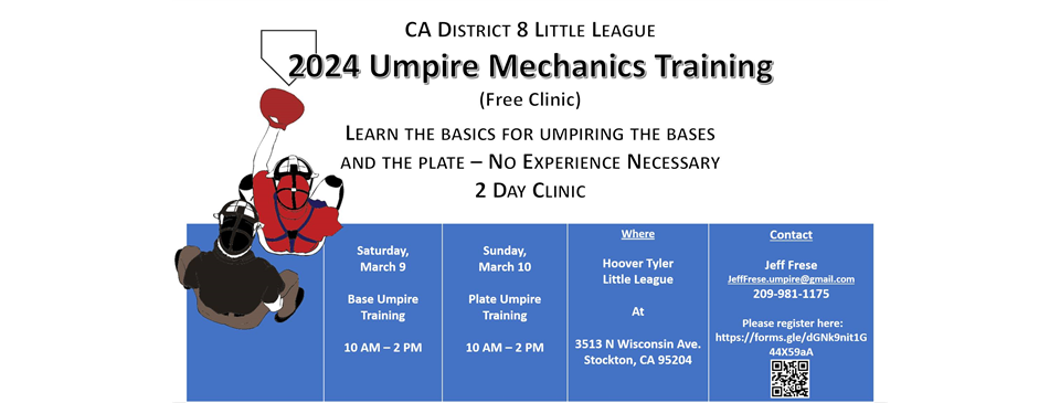 Umpire Skills Clinic Mar. 9 & 10